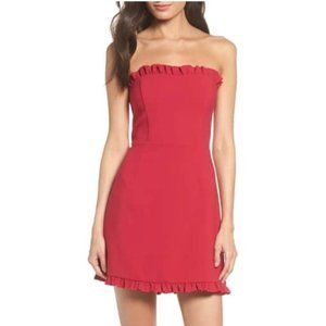 French Connection Cherry Ruffle Mini Dress - Mimosa